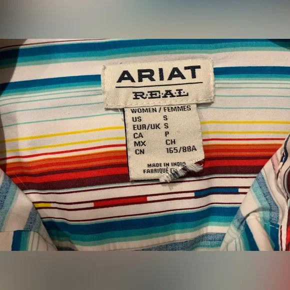 ARIAT WOMEN'S WRINKLE RESIST TEAM
KIRBY STRETCH SHIRT, ROSA SERAPE - S - Picture 6 of 13